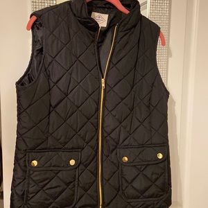 Black winter vest